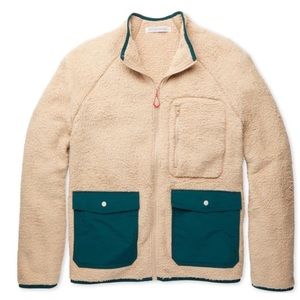 Outerknown Mens Skyline High Pile Fleece Jacket Size Medium